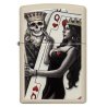 BRICHETA ZIPPO CREAM MATTE SKULL, KING, QUEEN BEAUTY oferta cadou