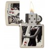 BRICHETA ZIPPO CREAM MATTE SKULL, KING, QUEEN BEAUTY oferta cadou