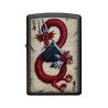 BRICHETA ZIPPO BLACK MATTE DRAGON ACE DESIGN oferta cadou reducere
