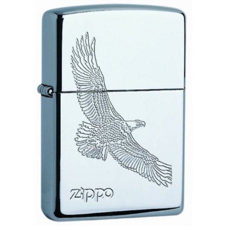 BRICHETA ZIPPO LARGE EAGLE DESIGN SILVER oferta cadou reducere