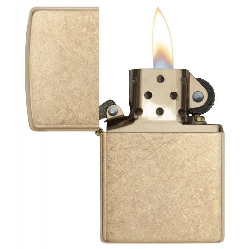 BRICHETA ZIPPO ARMOR TUMBLED BRASS oferta cadou reducere