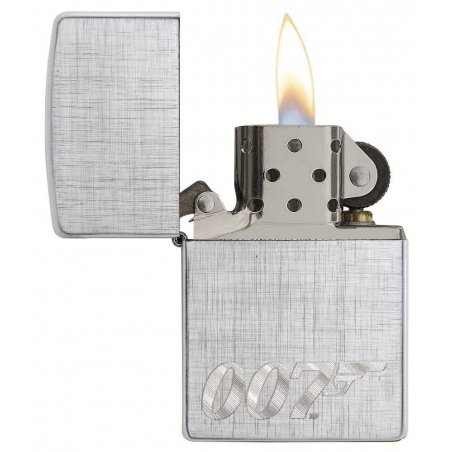 BRICHETA ZIPPO LINEN WEAVE JAMES BOND 007 oferta cadou reducere