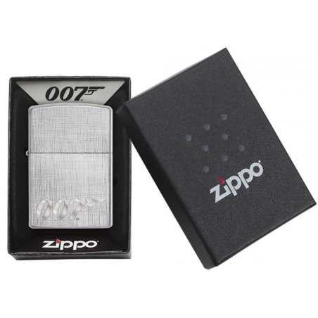 BRICHETA ZIPPO LINEN WEAVE JAMES BOND 007 oferta cadou reducere