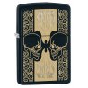 BRICHETA ZIPPO BLACK MATTE SKULLS oferta la brichete marca zippo