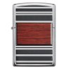 BRICHETA ZIPPO HIGH POLISH CHROME PIPE WOOD DESIGN oferta zippo