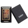BRICHETA ZIPPO BRUSHED BRASS RUSTY PLATE DESIGN oferta bricheta zippo
