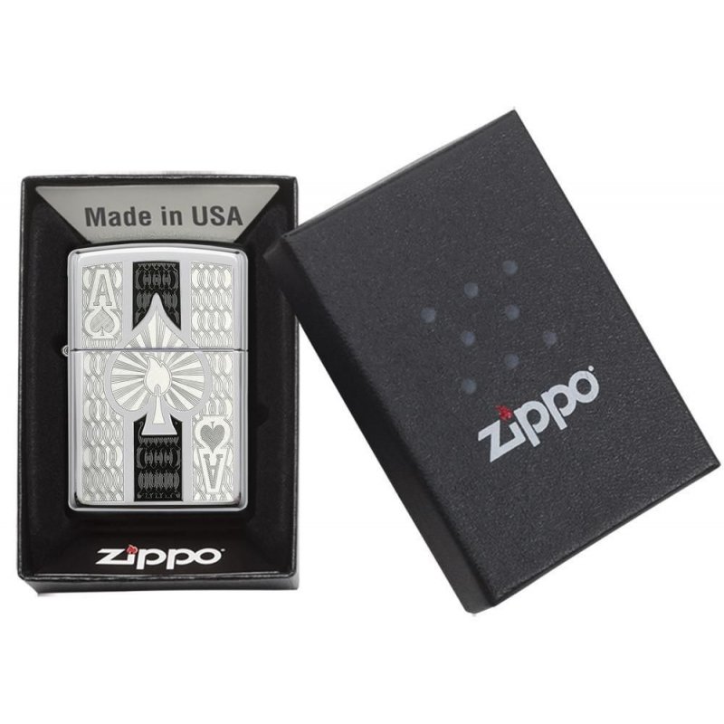 Bricheta Zippo 24196 Intricate Spade Design brichete cadou