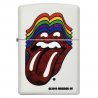 BRICHETA ZIPPO WHITE MATTE COLOR ROLLING STONES rducere marca zippo
