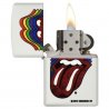 BRICHETA ZIPPO WHITE MATTE COLOR ROLLING STONES rducere marca zippo