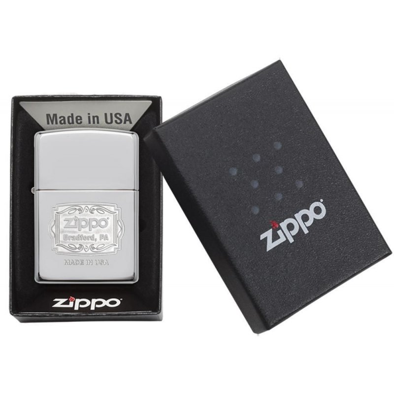 BRICHETA ZIPPO HIGH POLISH CHROME DOUBLE LUSTRE BRADFORD, PA oferta