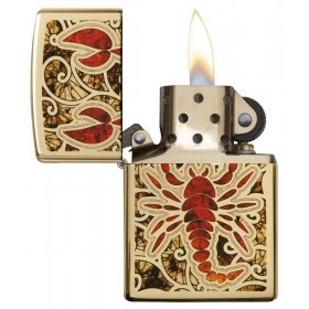 BRICHETA ZIPPO HIGH POLISH BRASS FUSION SCORPIO de vanzare in oferta