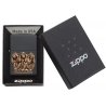 BRICHETA ZIPPO BLACK MATTE EMBLEM ATTACHED THREE MONKEYS oferta zippo
