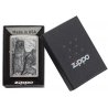 BRICHETA ZIPPO BRUSHED CHROME EMBLEM ATTACHED BEAR VS. WOLF oferta