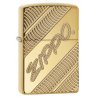 BRICHETA ZIPPO ARMOR HIGH POLISH BRASS DEEP CARVE in oferta zippo