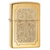 BRICHETA ZIPPO ARMOR HIGH POLISH BRASS DEEP CARVE ECCENTRIC in oferta
