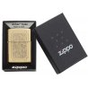 BRICHETA ZIPPO ARMOR HIGH POLISH BRASS DEEP CARVE ECCENTRIC in oferta