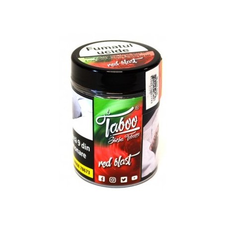 Tutun narghilea Red Blast menta zmeura Taboo 50g