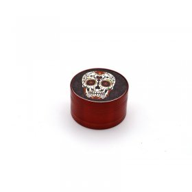 GRINDER TUTUN METAL CALAVERA TORO Rosu in magazin la oferta