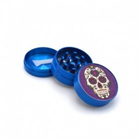 Grinder Tutun Metal Calavera Toro Albastru oferta reducere cadou