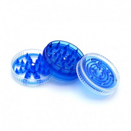 Grinder Tutun Plastic Maze Toro Albastru in oferta la magazin online