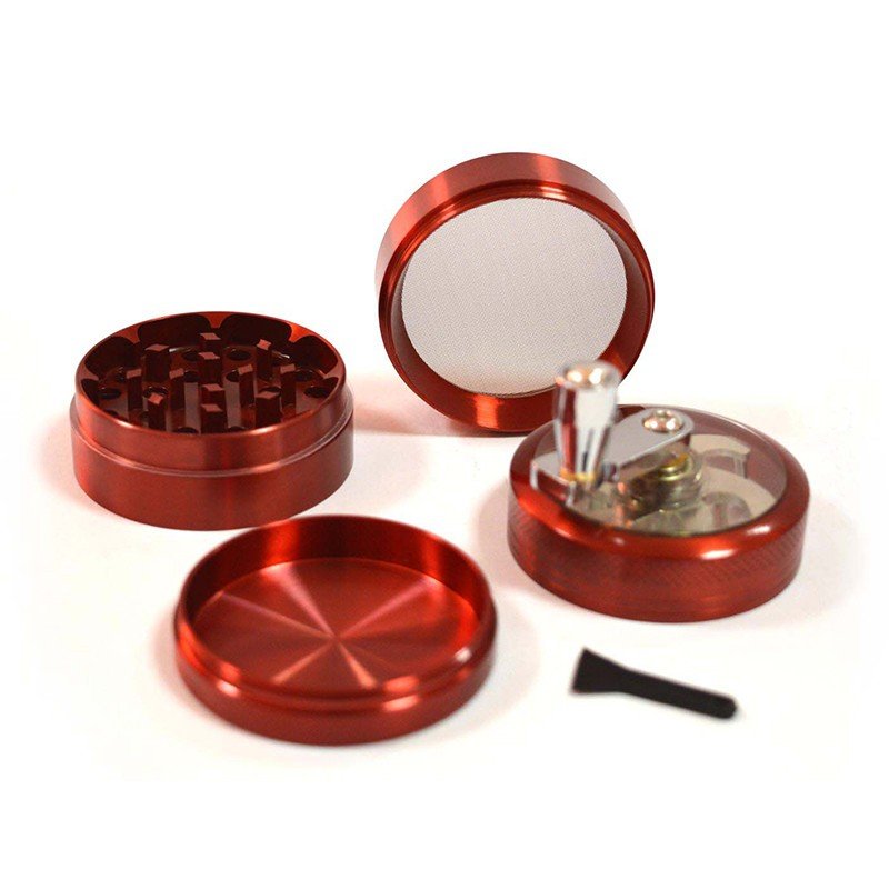 Grinder Tutun Crank Low Toro Rosu in magazin la oferta
