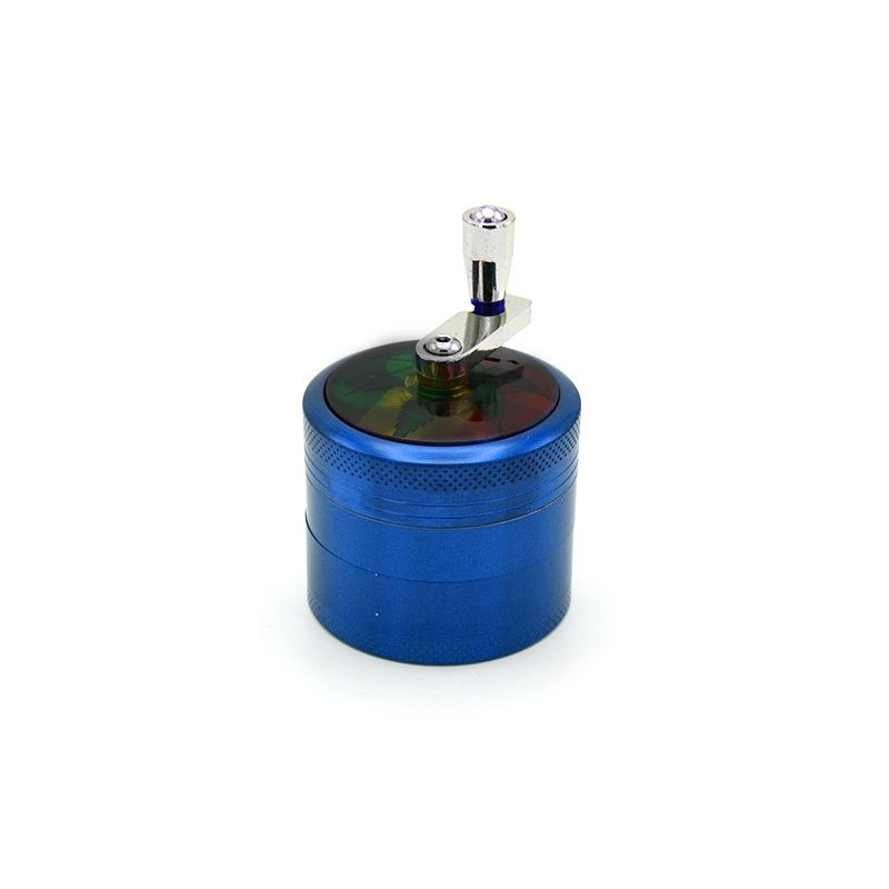 Grinder Tutun Crank Leaf Toro  Blue la oferta in magazin