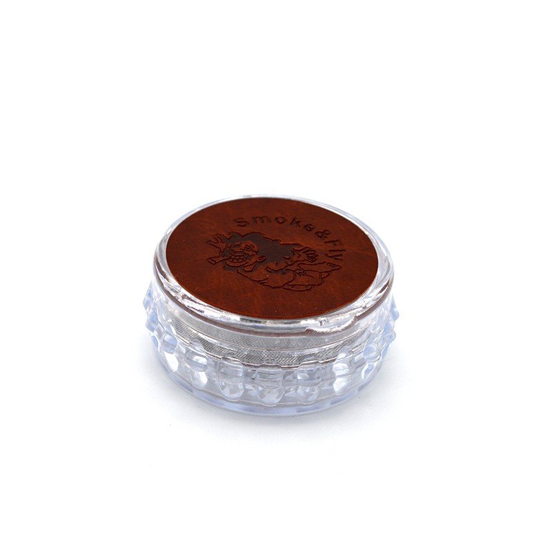Grinder Tutun Plastic Cap Leather Toro Alb in magazin la oferta