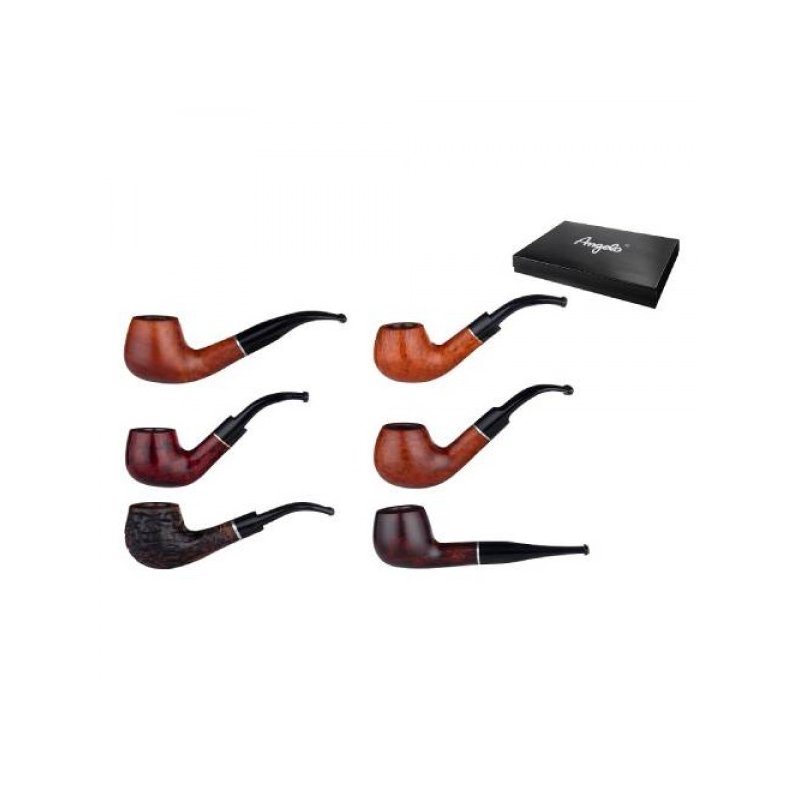 Pipe Angelo Midi Ebonit 6 pcs 302370 in magazin la oferta