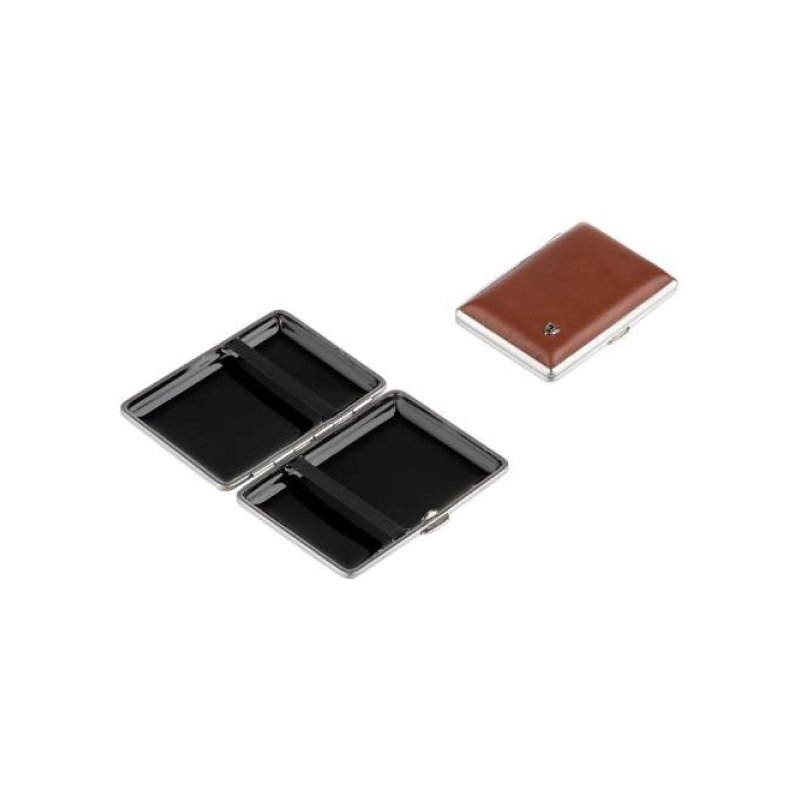 Tabachera Tigari von Hofe Brown Leather 801220 in magazin la reducere