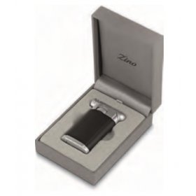Bricheta Zino Pipe Lighter Black Chrome Matt