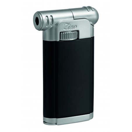 Bricheta Zino Pipe Lighter Black Chrome Matt