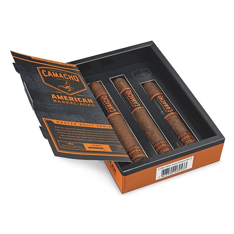 Trabucuri Camacho American Barrel Aged Assortment 3 caut trabuc bun
