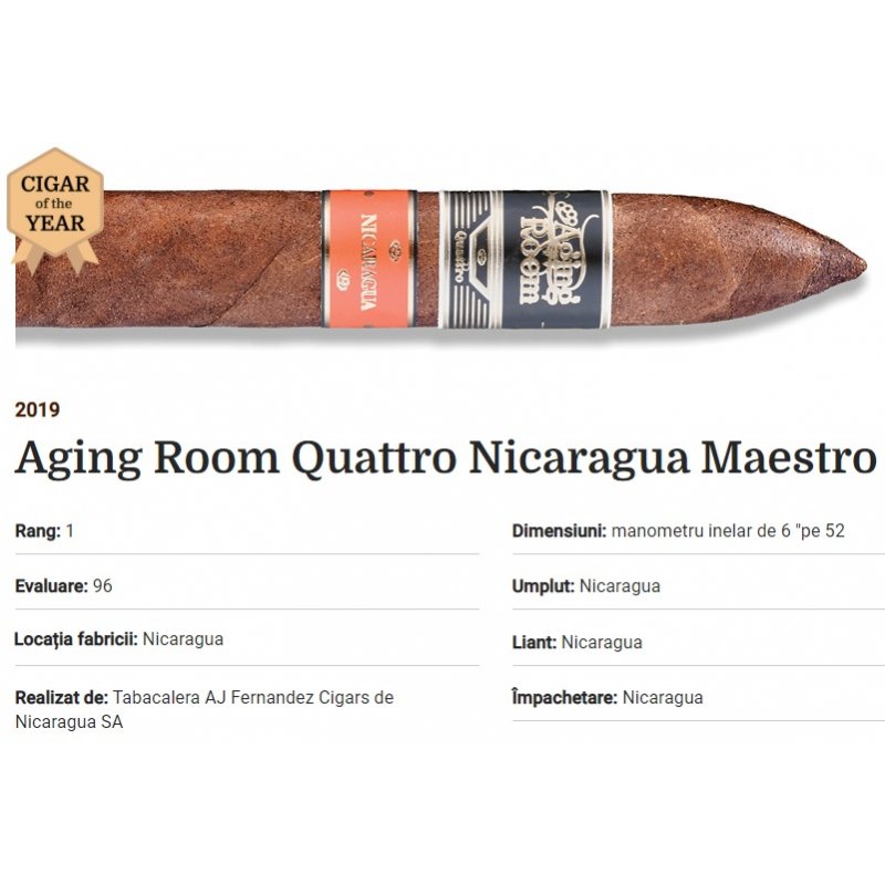 Trabucuri AJ Fernandez Aging Room Quattro Nicaragua Maestro 20