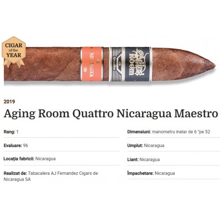 Trabucuri AJ Fernandez Aging Room Quattro Nicaragua Maestro 20