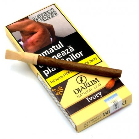 Tutungerie cu Tigari de foi Djarum Wood Tips Ivory Vanilla 5 de vanzare