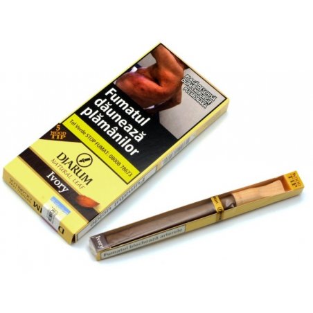 Tutungerie cu Tigari de foi Djarum Wood Tips Ivory Vanilla 5 de vanzare