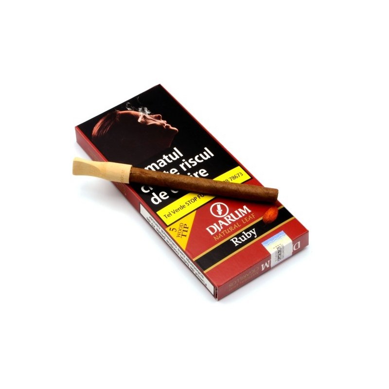 Tigari de foi Djarum Wood Tips Ruby Cherry 5 caut tigari de foi Djarum