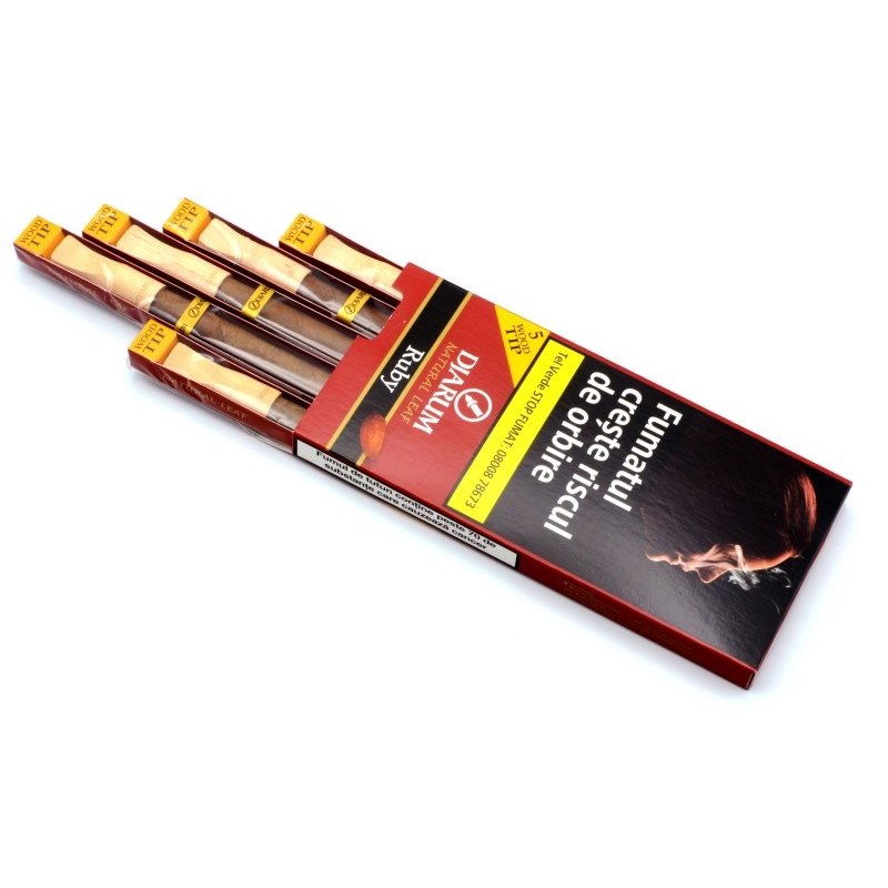Tigari de foi Djarum Wood Tips Ruby Cherry 5 caut tigari de foi Djarum