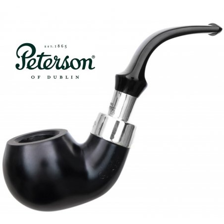 Tutungerie cu Pipa Peterson Ebony Spigot 03 Fishtail 9mm ofera cadou