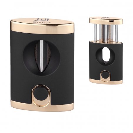 Cutit trabucuri Winjet V Cut Black Gold accesorii fumator trabucuri