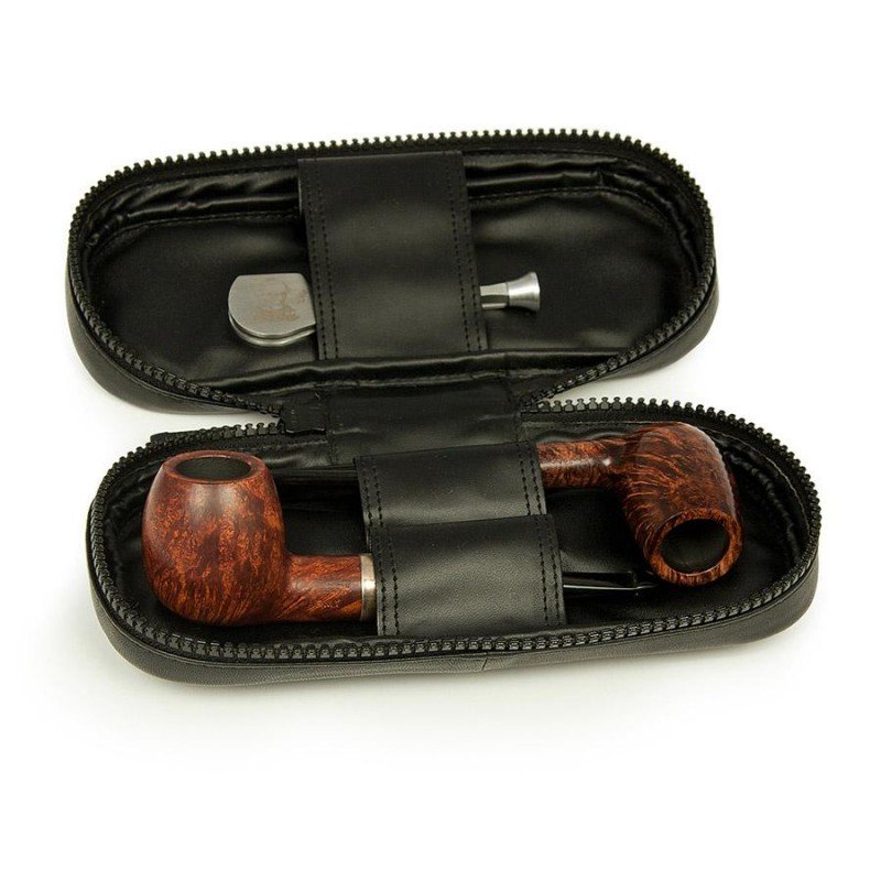 Borseta 2 pipe Peterson Classic tutungerie cu accesorii de pipa Peterson