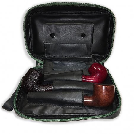 Borseta 3 pipe Peterson Avoca tuungerie cu accesorii de pipa