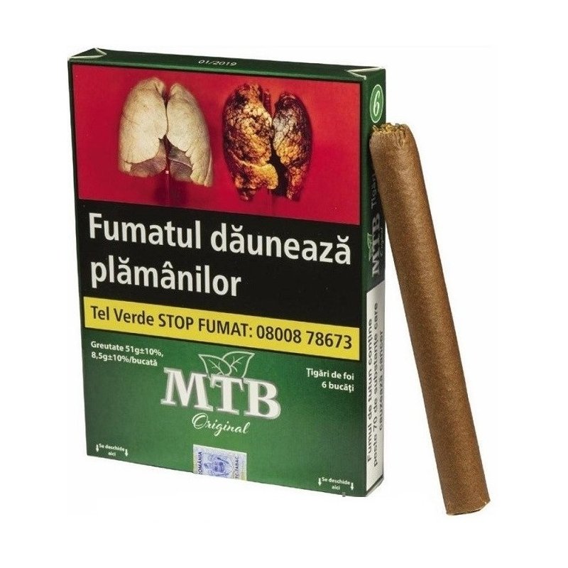 Tigari de foi MTB Green Original tutungerie tutun firicel ieftin