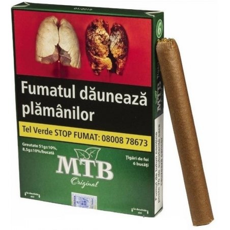 Tigari de foi MTB Green Original tutungerie tutun firicel ieftin