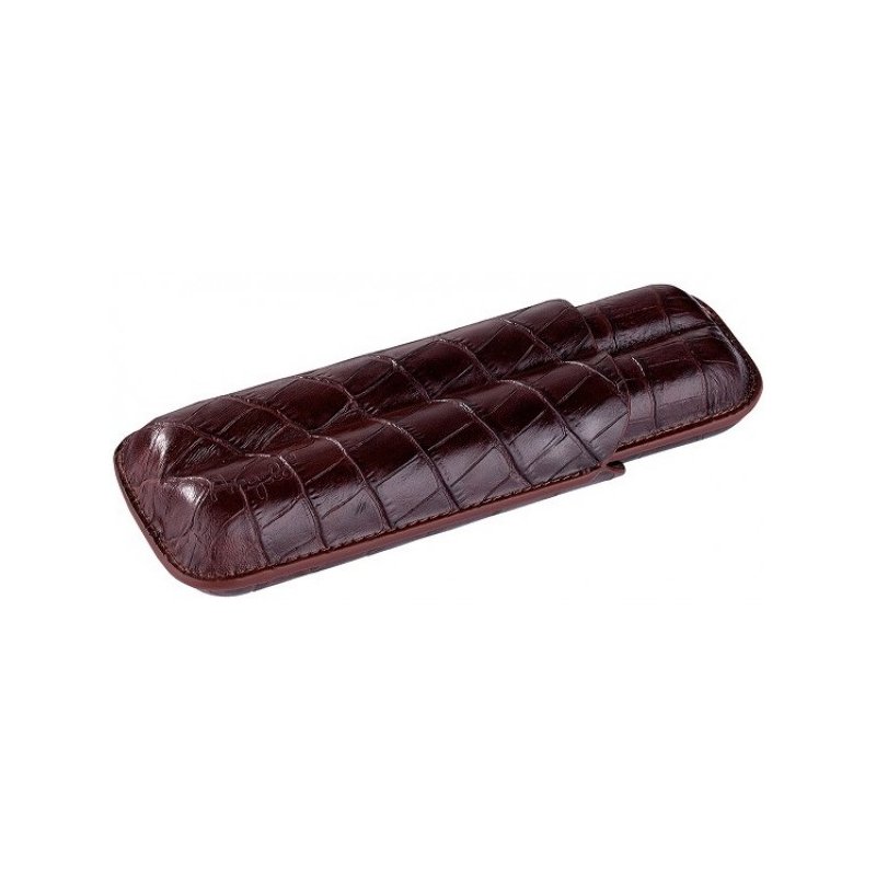 Etui 2 trabucuri Angelo Brown Croco 812140