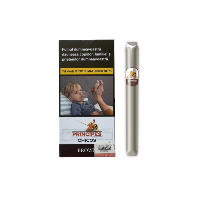 Tigari de foi La Aurora Principes Chicos Brown  tigari aroma ciocolata