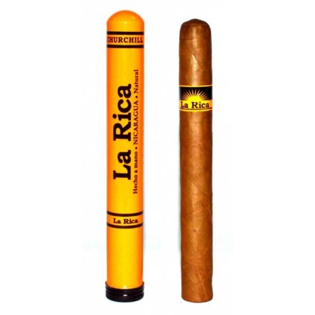 Tutungerie cu Trabucuri La Rica Natural Tubos Connecticut Churchill 10