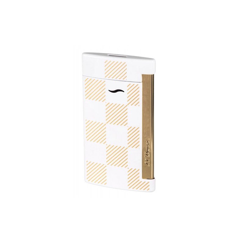 Bricheta S.T. Dupont Slim 7 Checked White 027744