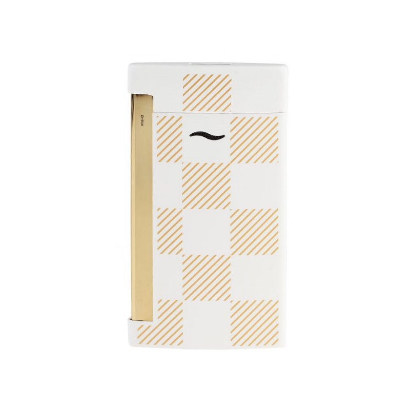 Bricheta cadou S.T. Dupont Slim 7 Checked White 027744