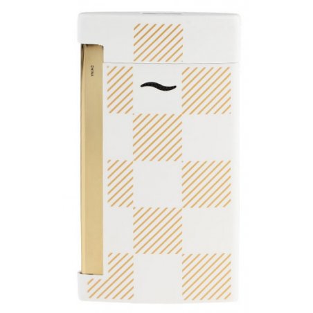 Bricheta cadou S.T. Dupont Slim 7 Checked White 027744